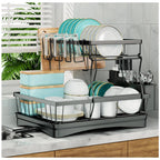 2-Tier Dish Drying Rack – Maximise Your Kitchen Space with Style & Practicality