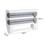 Wall-Mounted Cling Film Dispenser – Effortless Kitchen Organisation with Style & Precision