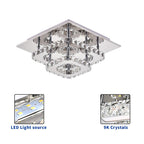 Crystal Elegance LED Ceiling Light – Illuminate Your Home with Luxury & Modern Style