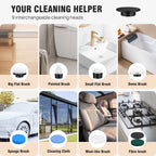 Electric Rotary Cleaning Brush – Effortless Deep Cleaning with 360° Power & Precision