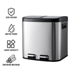 Dual-Compartment Recycling Bin – Organise Your Kitchen with Elegance & Efficiency