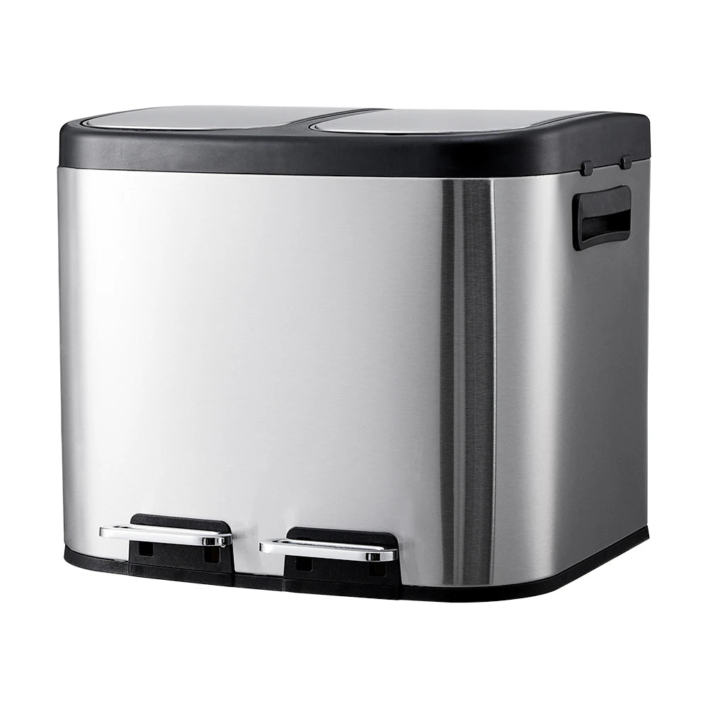 Dual-Compartment Recycling Bin – Organise Your Kitchen with Elegance & Efficiency