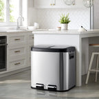 Dual-Compartment Recycling Bin – Organise Your Kitchen with Elegance & Efficiency