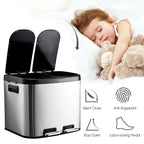 Dual-Compartment Recycling Bin – Organise Your Kitchen with Elegance & Efficiency