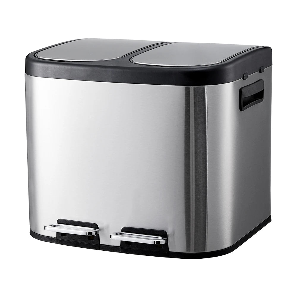 Dual-Compartment Recycling Bin – Organise Your Kitchen with Elegance & Efficiency