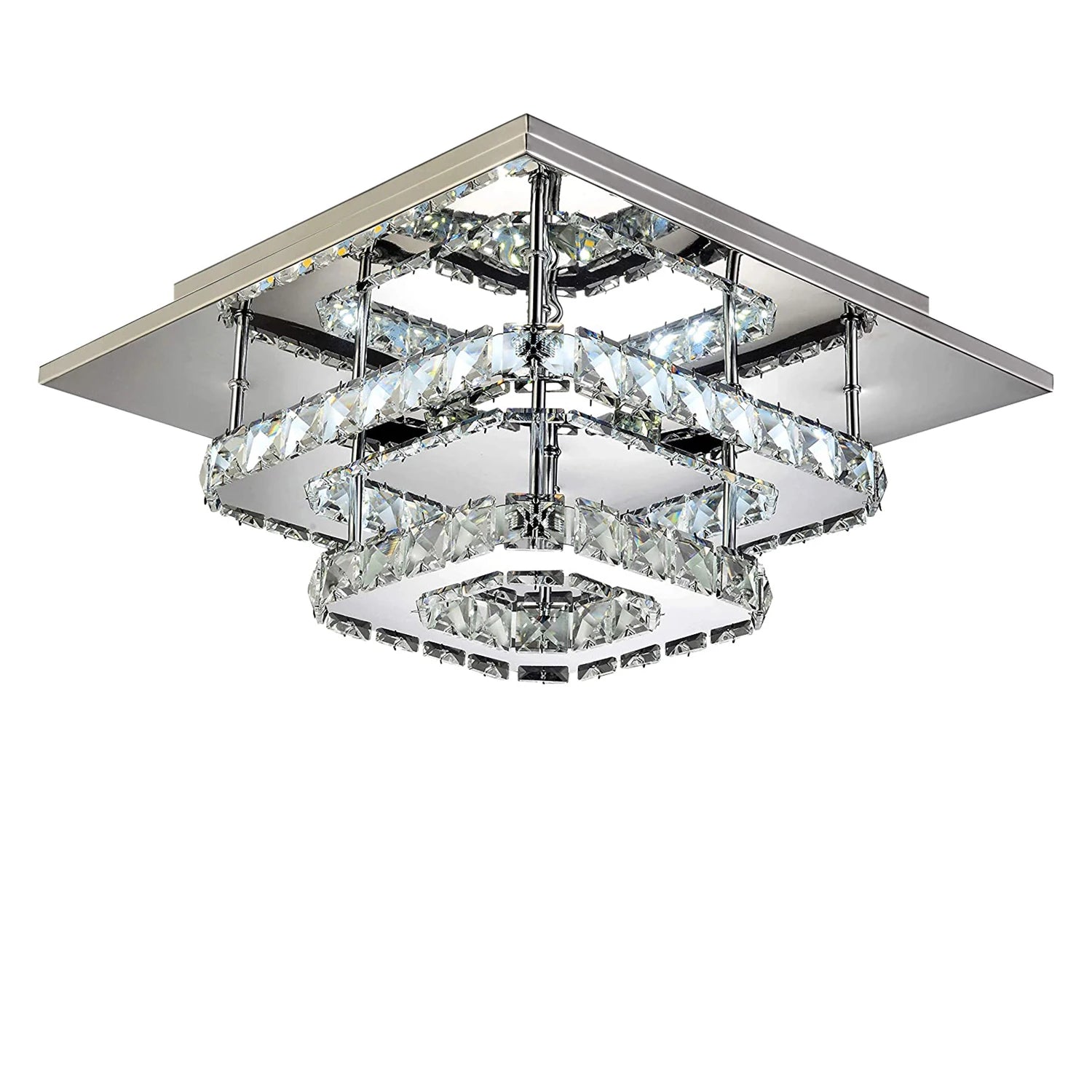Crystal Elegance LED Ceiling Light – Illuminate Your Home with Luxury & Modern Style