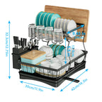2-Tier Dish Drying Rack – Maximise Your Kitchen Space with Style & Practicality