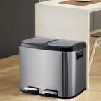Dual-Compartment Recycling Bin – Organise Your Kitchen with Elegance & Efficiency