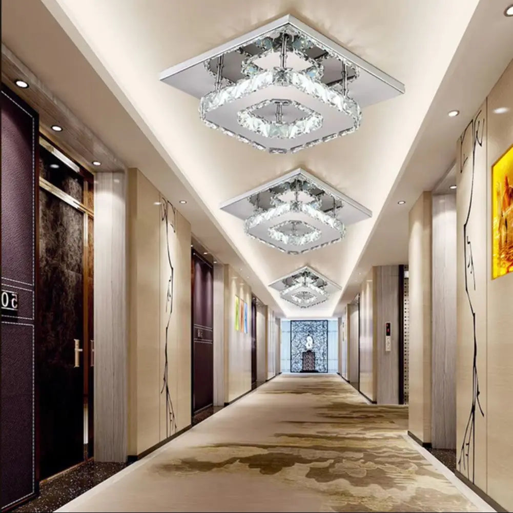 CrystalGlow Ceiling Light – Elevate Your Space with Sleek Style & Brilliant Illumination