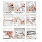 Wall-Mounted Cling Film Dispenser – Effortless Kitchen Organisation with Style & Precision