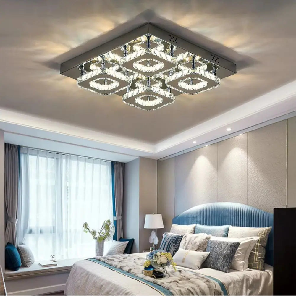 Ceiling Light Crystal Chandelier 48W LED