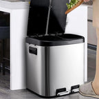 Dual-Compartment Recycling Bin – Organise Your Kitchen with Elegance & Efficiency