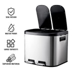 Dual-Compartment Recycling Bin – Organise Your Kitchen with Elegance & Efficiency