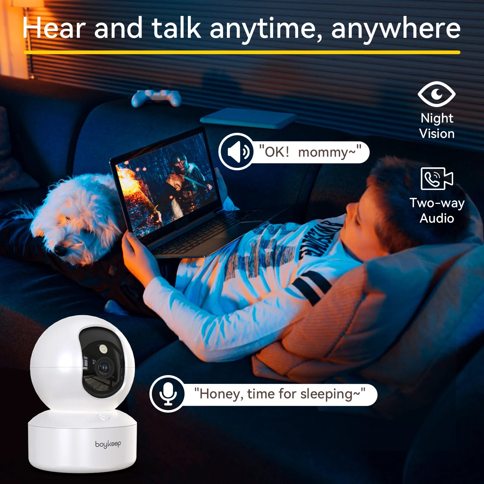 BoyKeep 3MP Smart Baby Monitor Camera – Safety, Peace of Mind &amp; Complete Control 24/7