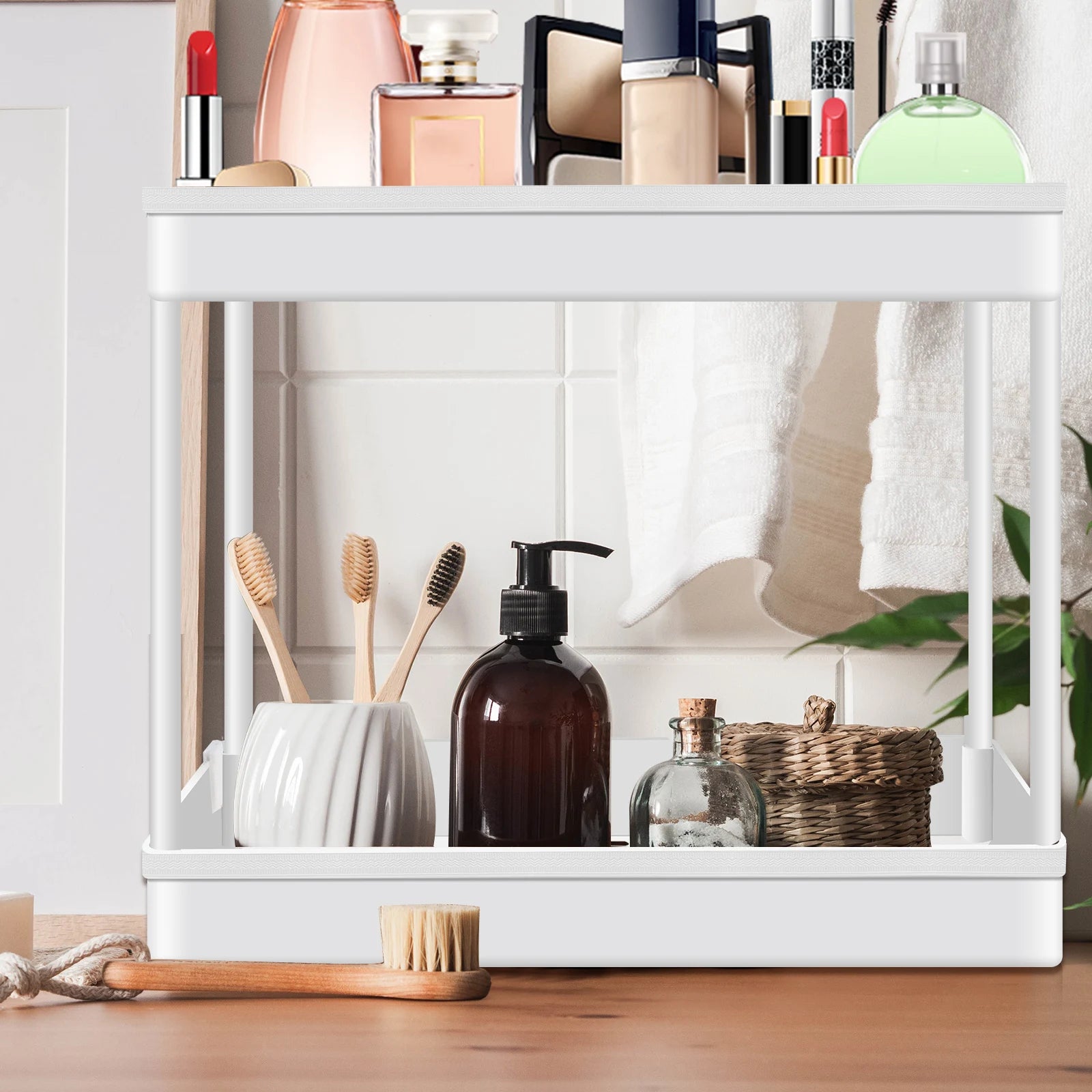 DayPlus 4-Tier Rolling Storage Trolley – Effortless Home Organisation with Space-Saving Mobility