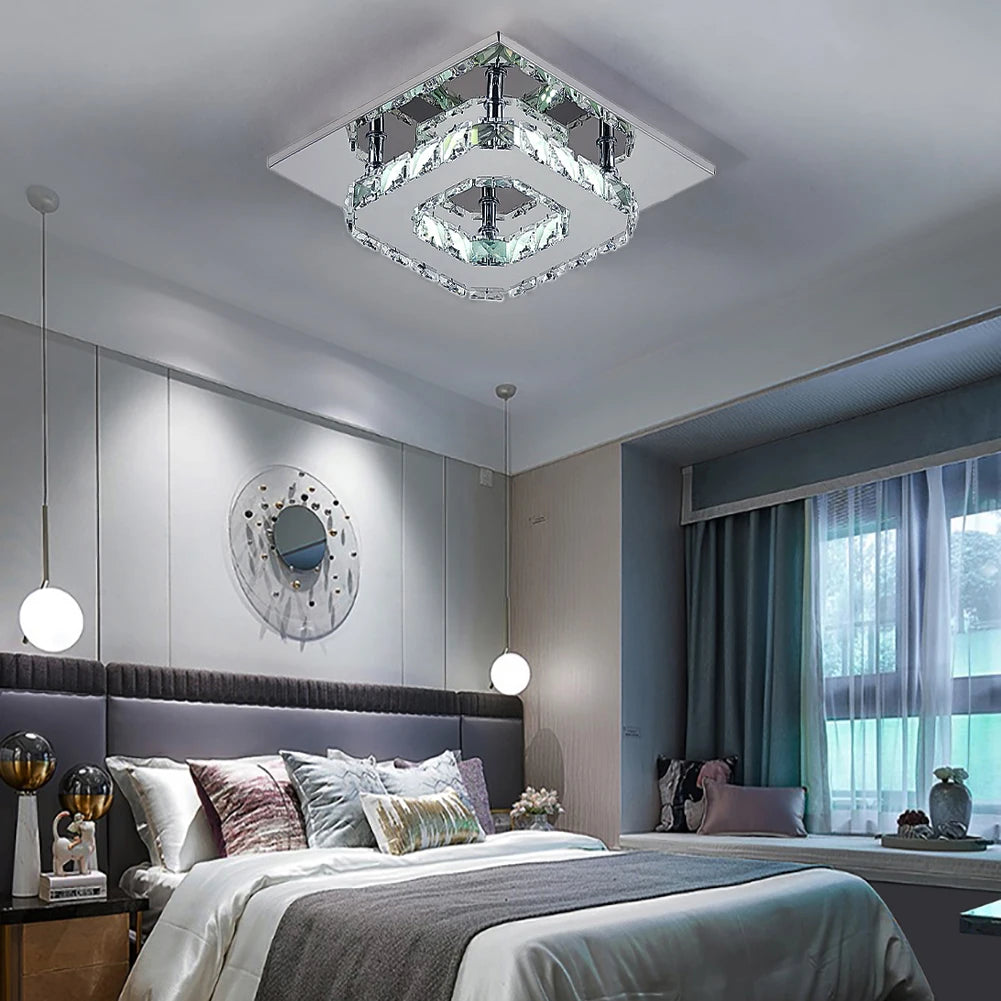 CrystalGlow Ceiling Light – Elevate Your Space with Sleek Style & Brilliant Illumination