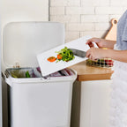 Voltsify Double-Compartment Waste Bin – Streamline Your Kitchen with Smart, Space-Saving Design