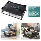 2-Tier Dish Drying Rack – Maximise Your Kitchen Space with Style & Practicality