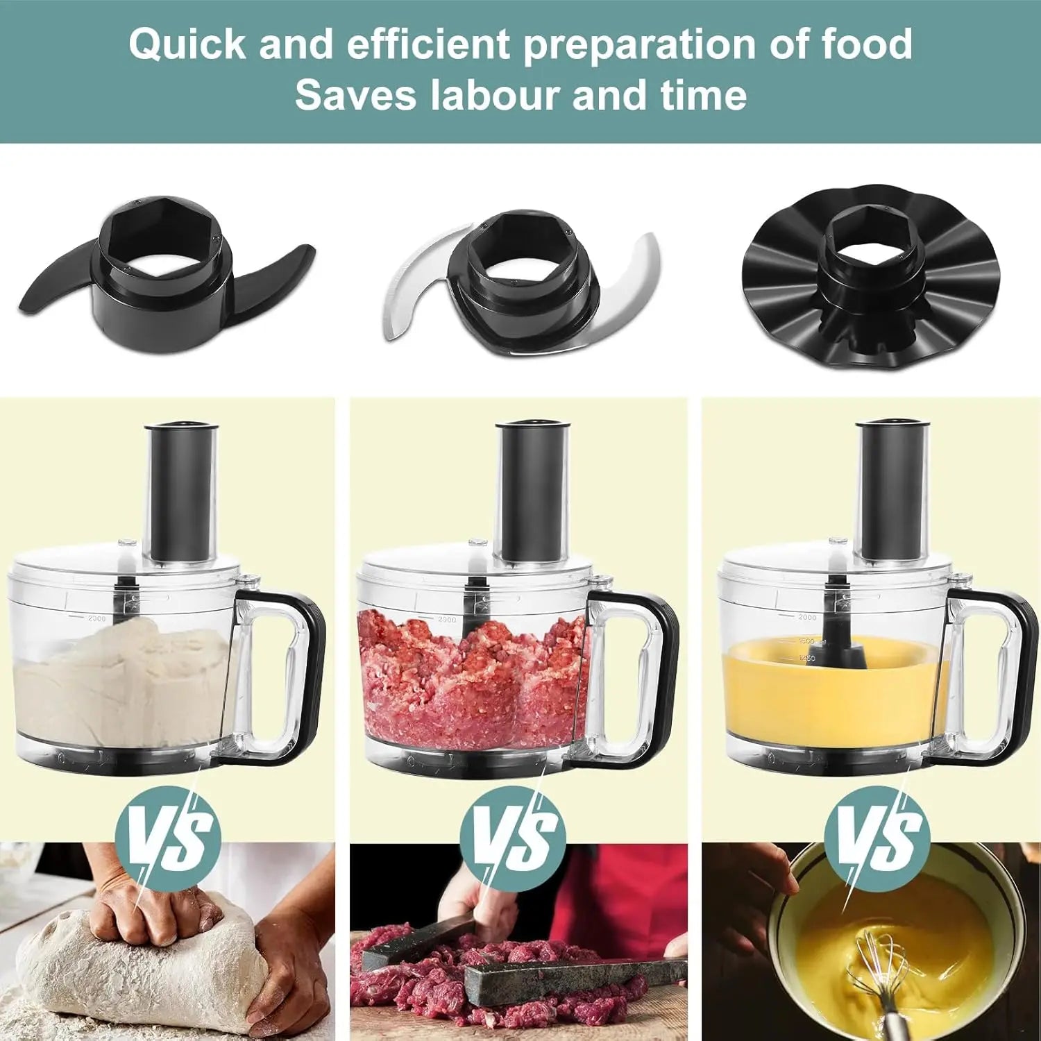 TopStrong 6-in-1 Food Processor – Your All-in-One Kitchen Powerhouse